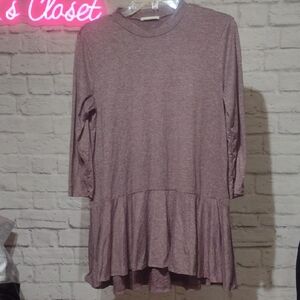 Reborn Women's Mauve 3/4 Sleeve Top